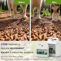 Vista 2 de Pegamento transparente de mantillo de 34 onzas para paisajismo, pegamento de roca fuerte para paisajismo, adhesivo de anclaje para todo