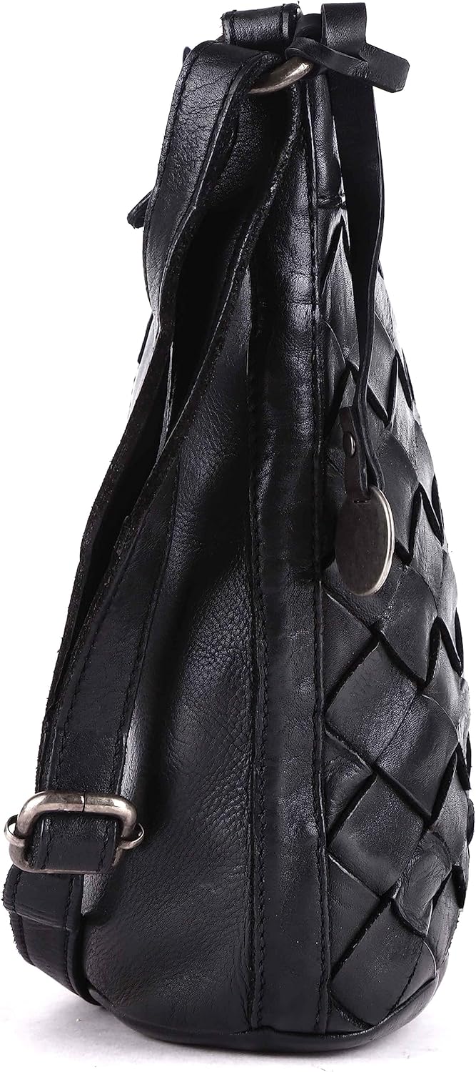 Genuine Leather Crossbody Sling Bag for Women - Trendy Casual Office Bag with Adjustable Strap - Image 7