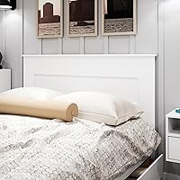 Vista 5 de Prepac Elegante cabecero plano de madera para camas tamaño Queen, cabecera de madera simple Queen de 2.25 pulgadas de profundidad x 64.5 pulgadas