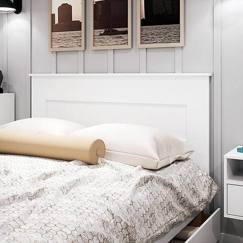 Miniatura 5 de Prepac Elegante cabecero plano de madera para camas tamaño Queen, cabecera de madera simple Queen de 2.25 pulgadas de profundidad x 64.5 pulgadas de