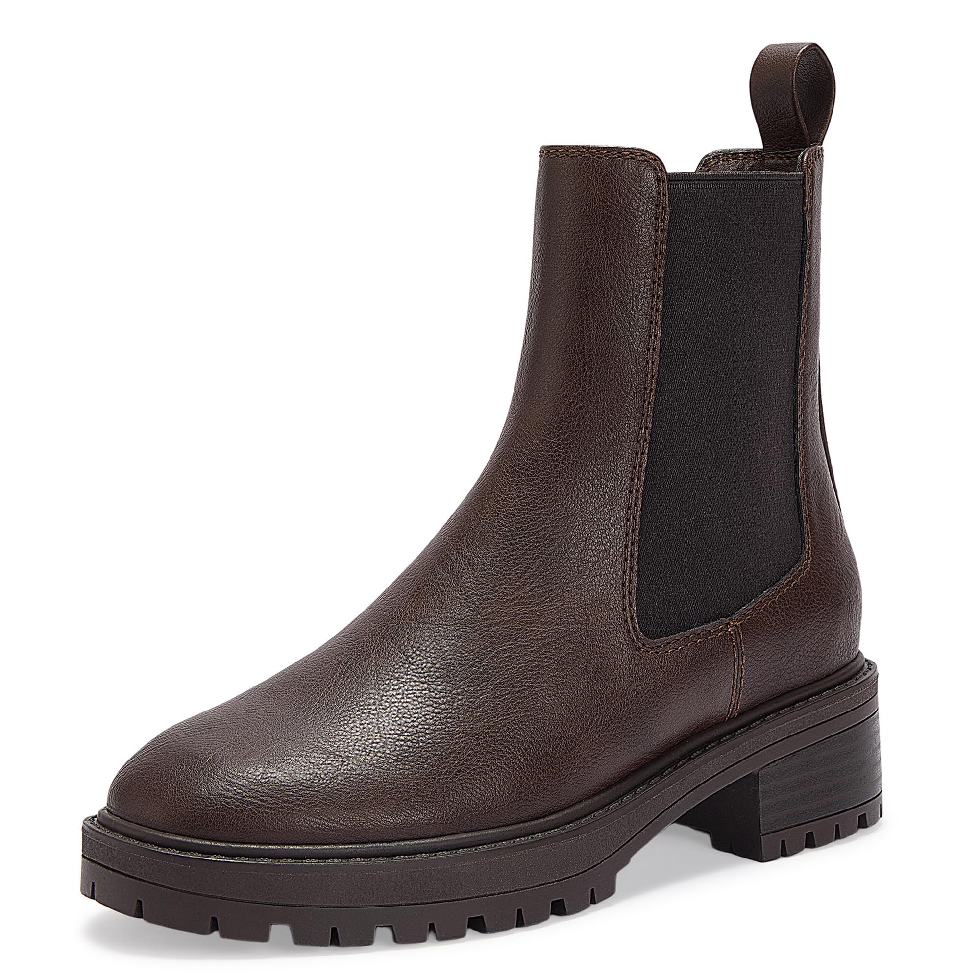 CosyFever Womens Chelsea Boots Ankle Booties With low Heel pull on For 2025 Fall Winter
