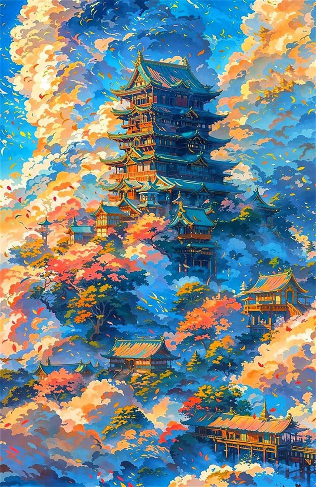 Puzzle 3000 sztuk architektura krajobraz, puzzle niemożliwe, łamigłówki, łamigłówki, gry logiczne dla całej rodziny, puzzle dla dorosłych 3000 sztuk 122 x 81 cm