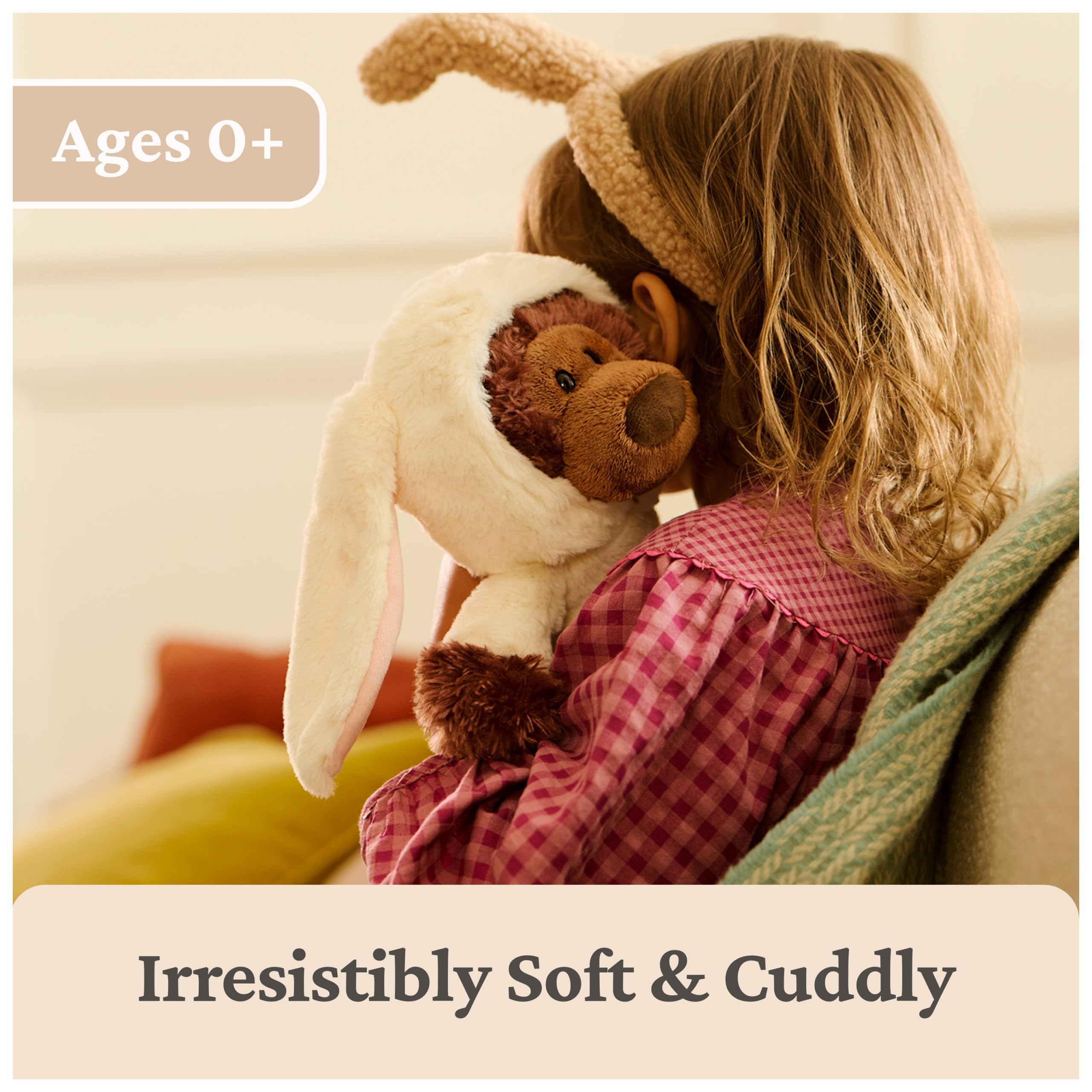 GUND, Philbin, Peluche Lapin, Ours en Peluche de Haute qualité avec Costume de Lapin de Pâques, Animal en Peluche, dès la Naissance, 25,4 cm