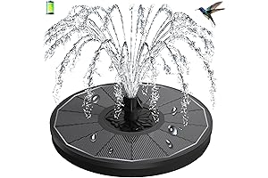 3.5W Solar Fountain with Battery and Glass Panel - Continuous Water Feature