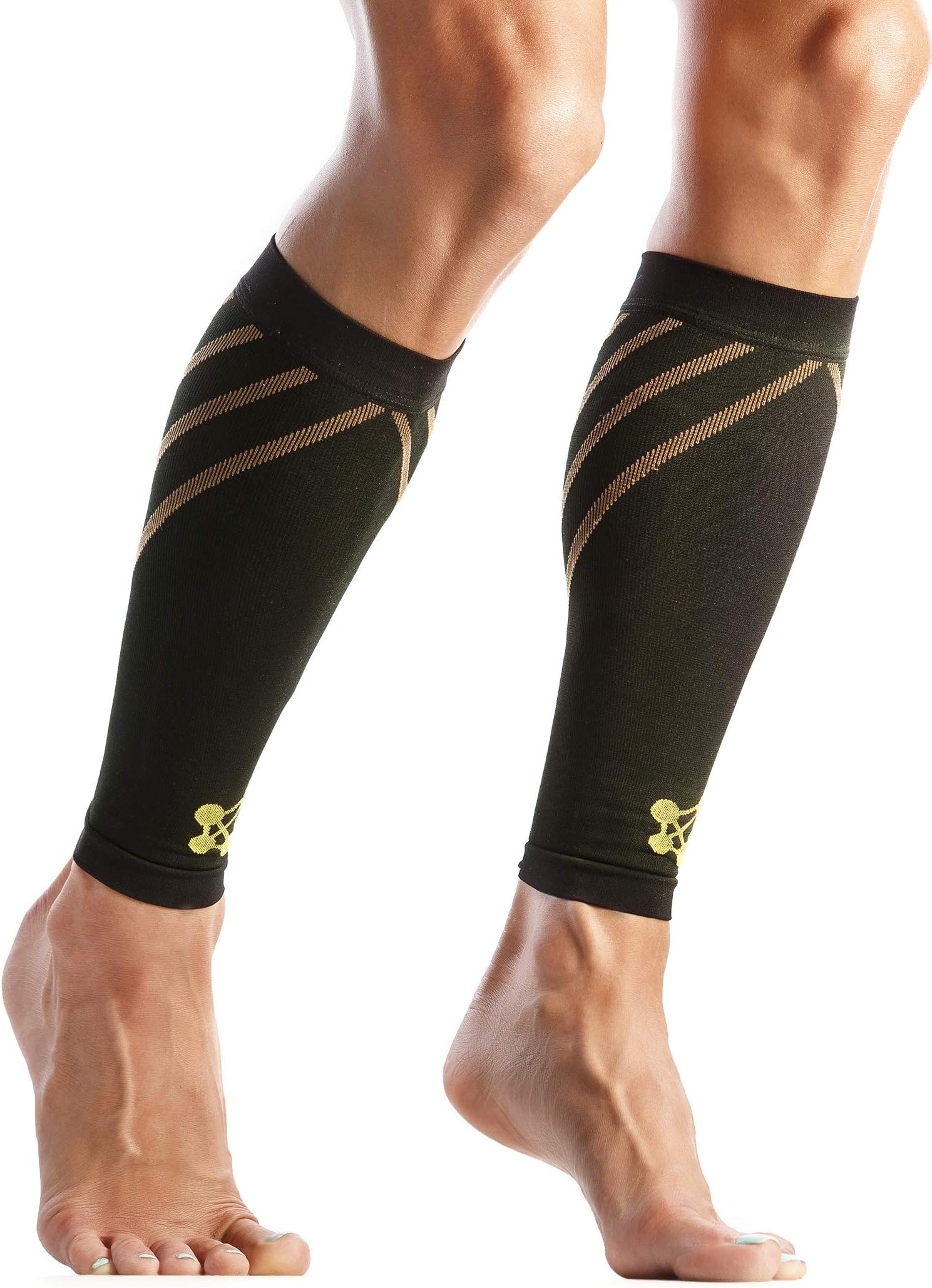 CopperJointCopper-Infused PRO Compression Calf Sleeve, High-Performance Design Promotes Proper Blood Flow and Offers Superior Compression & Support for All Lifestyles, Pair Small black