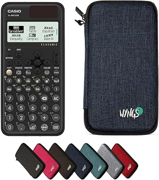 Casio fx-991CW including a WYNGS protective case in Blue - Basic Set