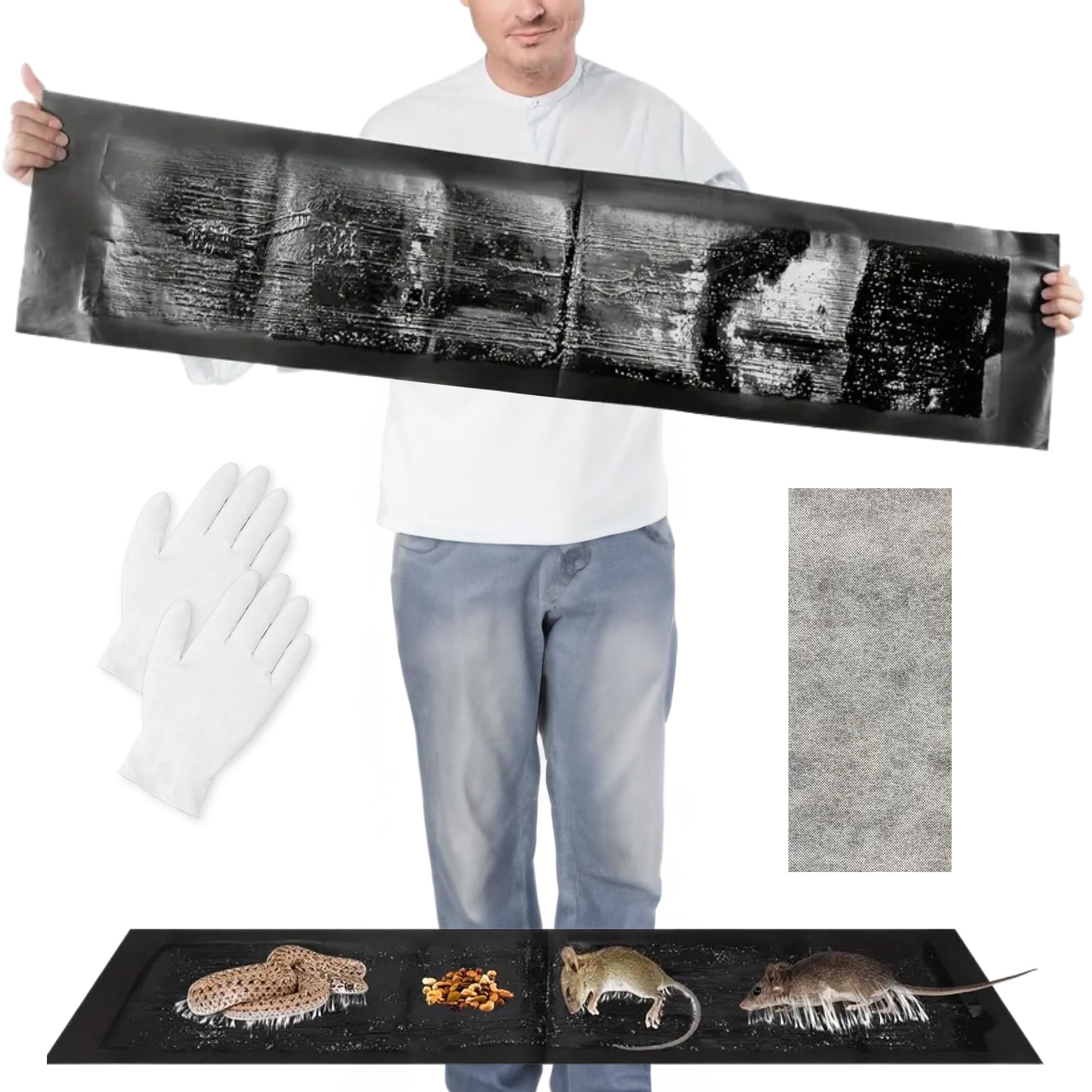 Trampa Adhesiva para Ratas e Insectos Pegamento Ratones - Trampas Adhesivas cucarachas - Ratonera para atrapar Ratas Trampa cucarachas Ratan Trampa Adhesiva Ratones (3) BB Barekhome