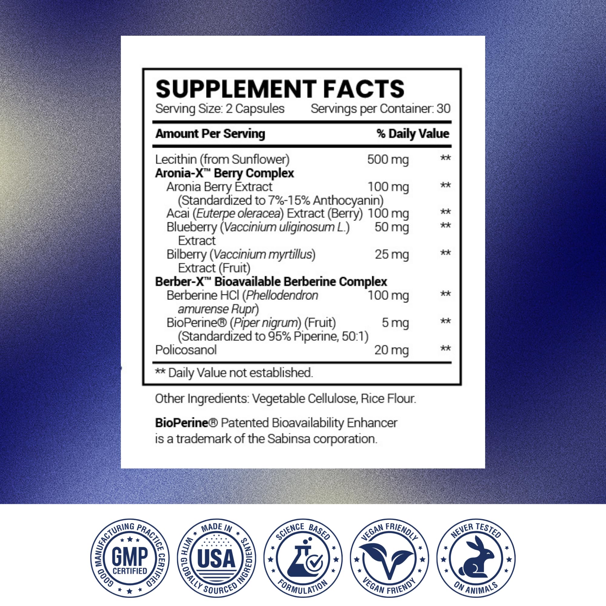 Research Verified Cholestrax - Support LDL and HDL Levels - Berberine, Lecithin, Berry Complex - 180 Capsules - 3 Month Supply - Vegan — Amazon image 8