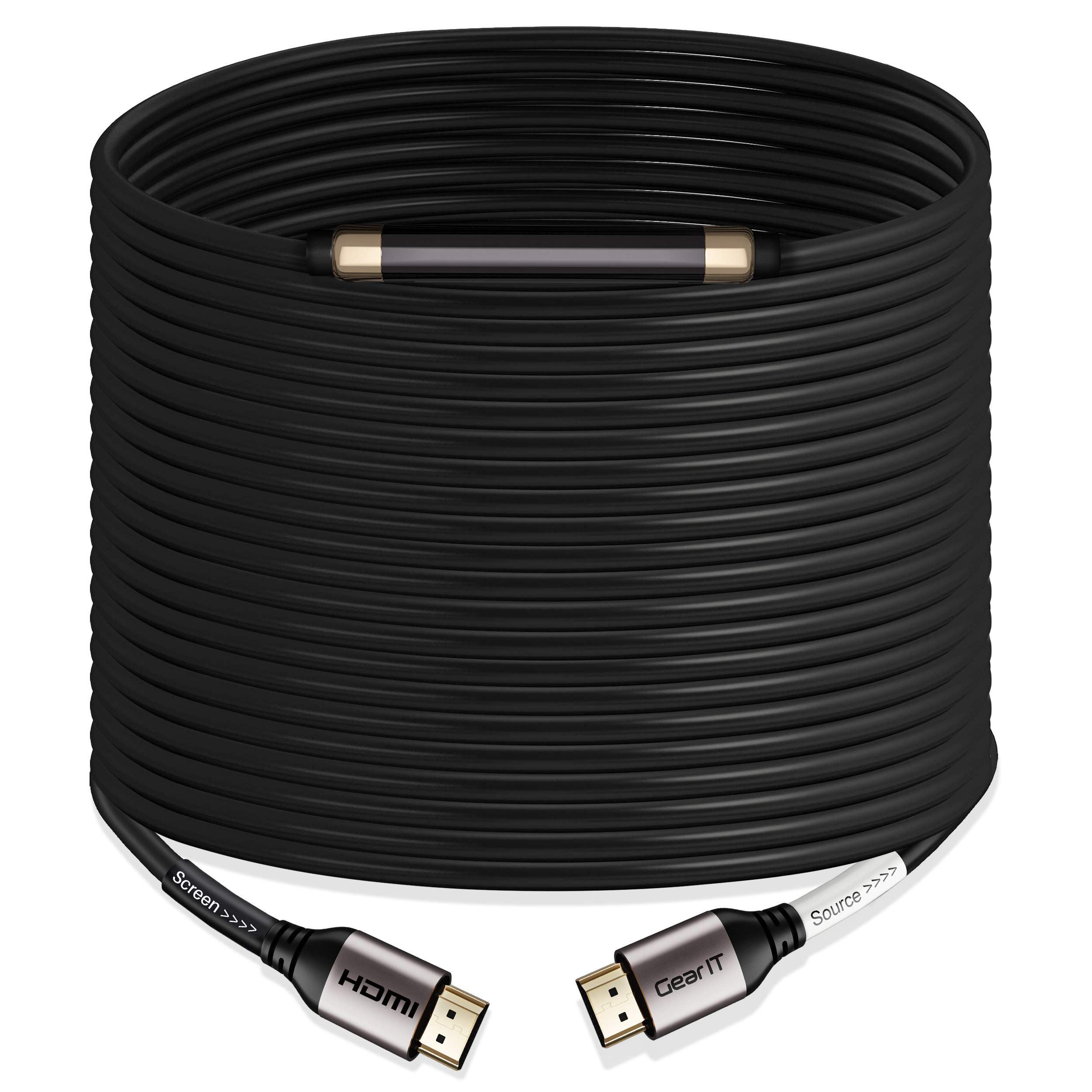 GearIT 4K HDMI Cable in-Wall Rated CL3, (100ft / 30.4m) High-Speed HDMI 2.0b, 4K 60hz, 3D, ARC, HDCP 2.2, HDR, 18Gbps