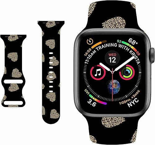BONICI Correa de reloj inteligente compatible con Apple Watch iWatch 76SE54321 (1.496 pulgadas, 1.575 pulgadas, 1.614 pulgadas), hermosas y