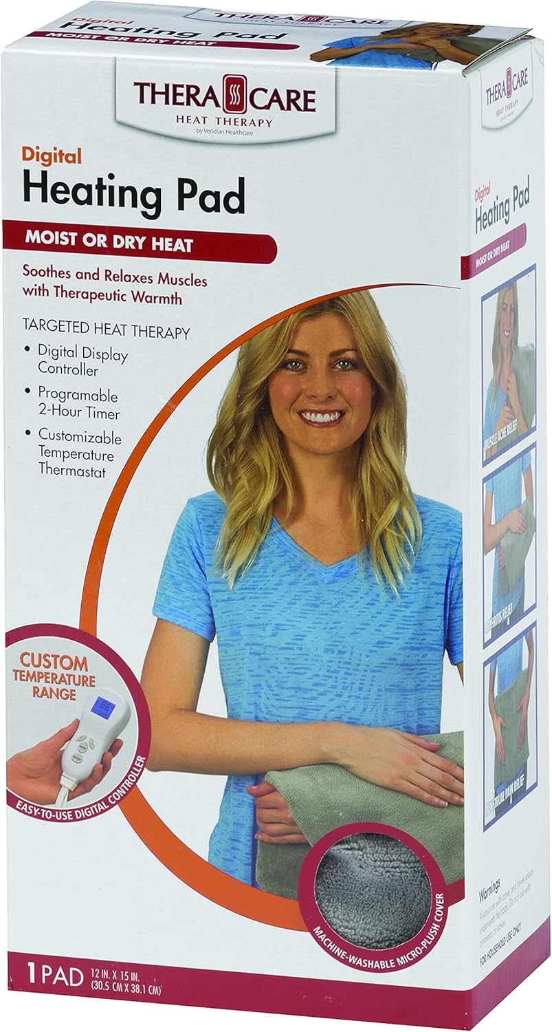 TheraCare Digital Heating Pad with Moist & Dry Heat Amazon.sg Health