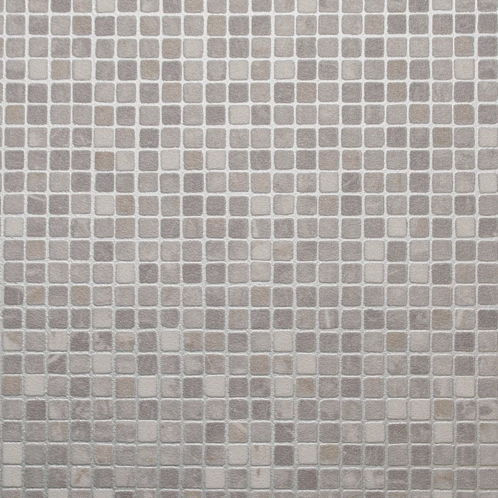 Stone & Tile Effect Tasman Vinyl Flooring Realistic 3.8mm Slip Resistant Foam Backed Lino (Grey Stone Mosaic, 3m x 3m)