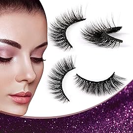 Lanflower False Eyelashes Natural Look 3D Faux Mink Lashes Pack 14 Pairs