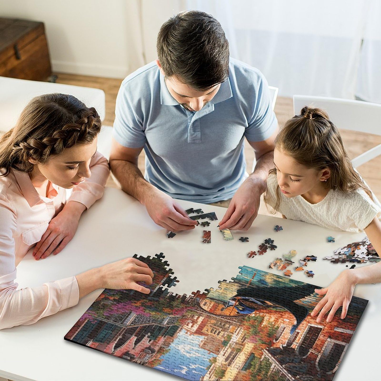 Venice Water City Puzzle 1000 sztuk dla dorosłych Puzzle Gra Edukacyjna Dla Dorosłych Wyzwanie Zabawka Puzzle Wyzwanie Prezent Dla Wszystkich Kobiet I Mężczyzn 1000 sztuk (75 x 50 cm)