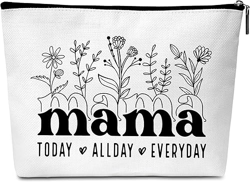 Bolsa de maquillaje floral para mamá, regalos de cumpleaños para el día de la madre, bolsa de cosméticos de agradecimiento para mamá y mujer, C04, disponible en Yaxa Colombia