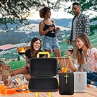 Vista 8 de co2CREA Funda rígida compatible con Ultimate Ears UE EPICBOOM Altavoz Bluetooth inalámbrico portátil, funda negra