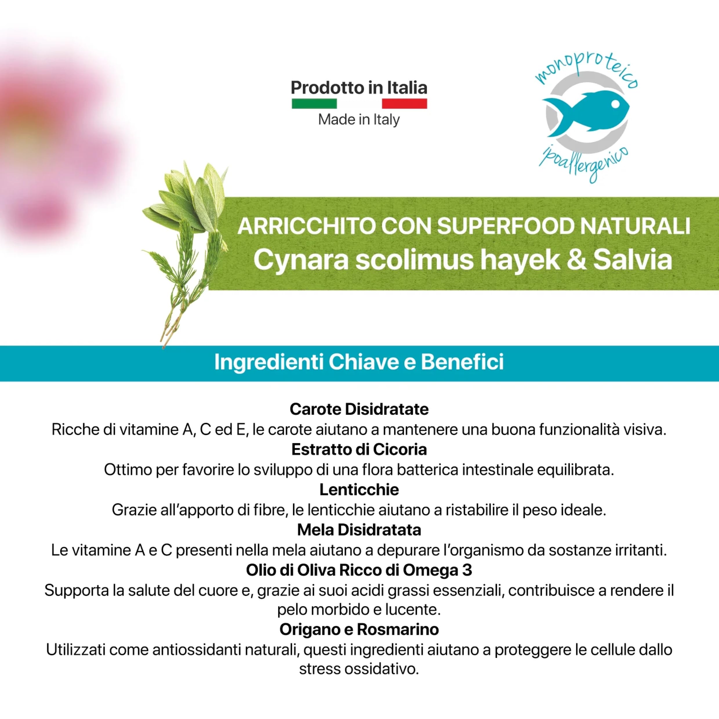 Pet's Garden Althea Mare - Crocchette per Cani di Taglia Grande Cibo Secco a Base di Pesce Ipoallergenico e Monoproteico Ideale per Cani di Tutte le Razze Sacco da 14 Kg Prodotto Made in Italy