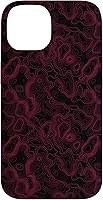 Vista 4 de Aesthetic Black & Red Trippy Psychedelic Pattern Case for iPhone 17