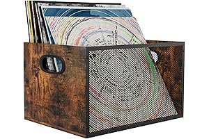 Dunatou Milk Crate Storage Box for Vinyl Records
