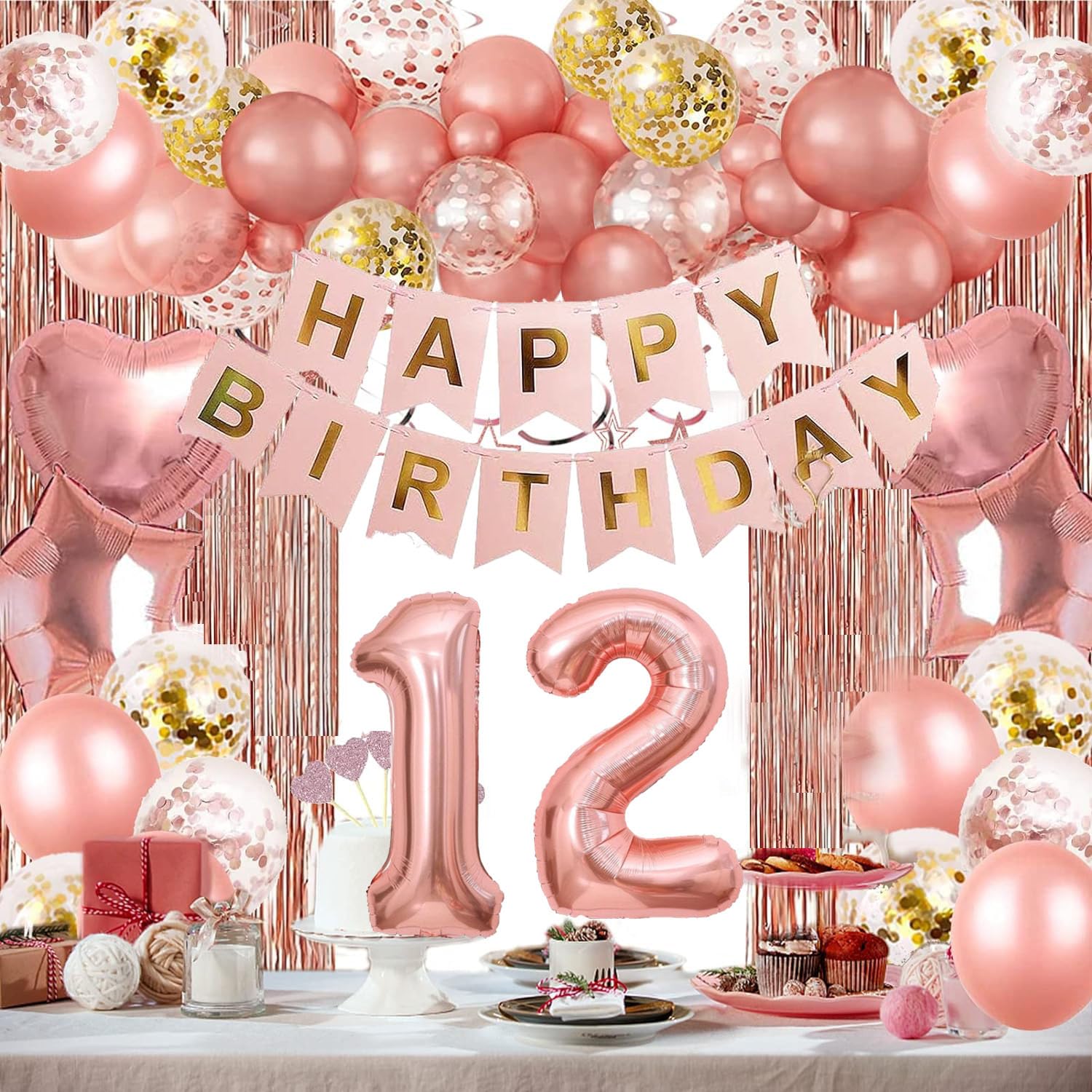 MXTIMWAN 18 Ans Bannière de Joyeux Anniversaire, Anniversaire Bannière MXTIMWAN 18 Ans Bannière de Joyeux Anniversaire, Anniversaire Bannière