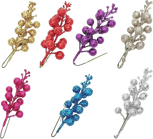 Miniatura 3 de Centros de mesa de candelabro de cristal, decoración de árbol de Navidad, corona de Navidad, accesorios de ratán, 15 cabezas doradas, lentejuelas en