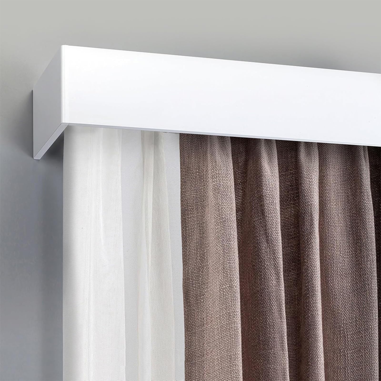 Rail double rideau 2.4m pour obscurite et calme de la chambre