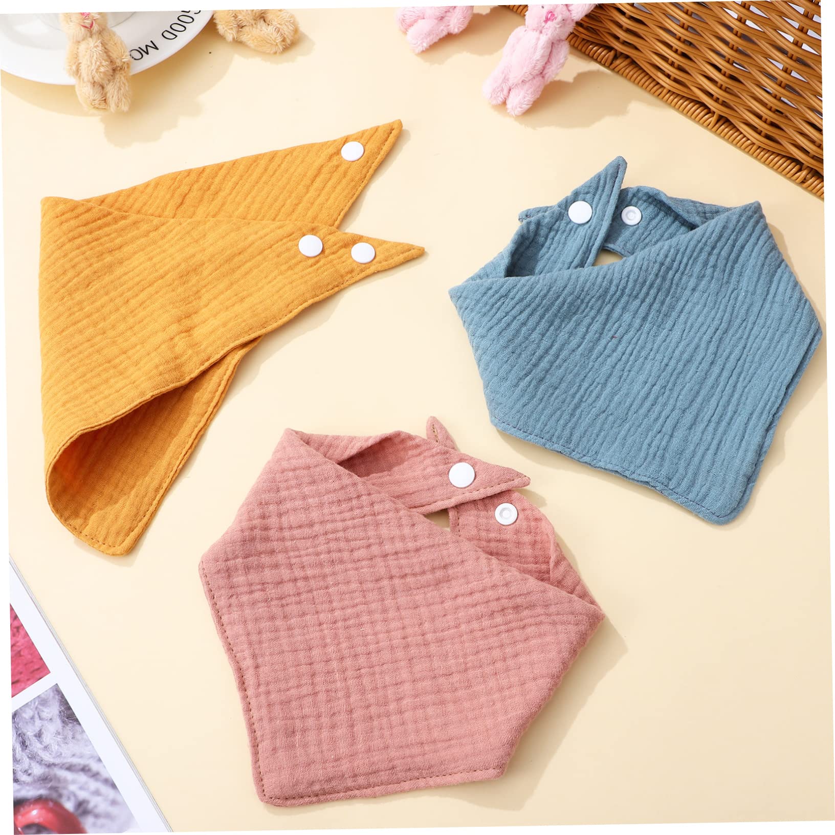 VICASKY 30 Piezas De Tela De Protección Para Bebés Baberos Para La Dentición Del Baberos Triangulares Para Bebés Pañuelos Para és Para és Simples Recién Nacidos