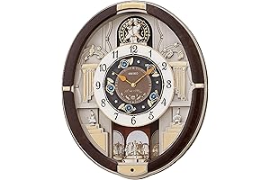 Melodies in Motion Golden Trumpets | Seiko Wall Clocks