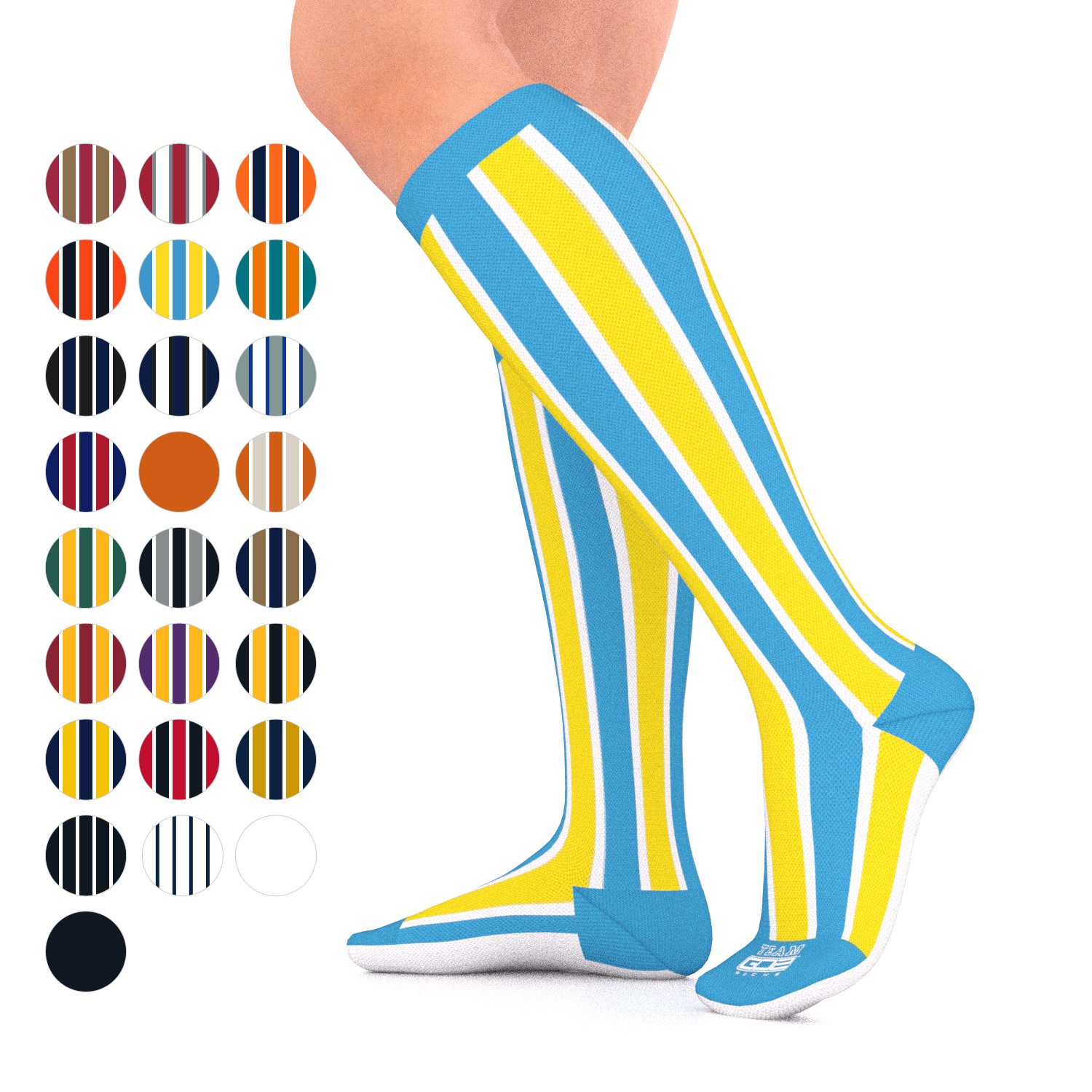 Go2 Compression Socks for Men Women Nurses Runners| Medium Compression Stockings