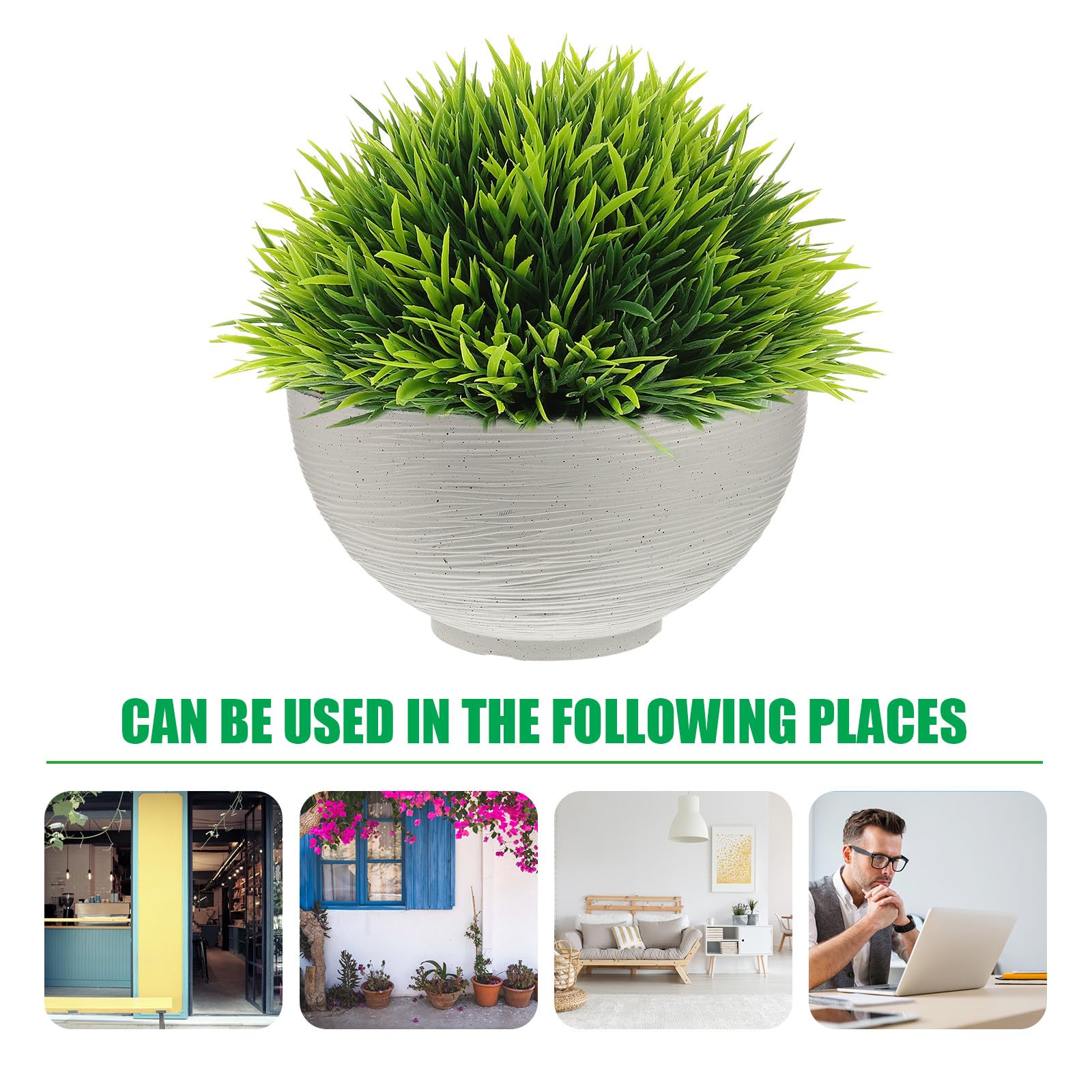 PACKOVE Pot de Fleur Intérieur Blanc Grand de Plantation Hydroponique pour Lotus et Nénuphar Jardinière Décorative Légère pour Balcon et Bureau Couleur Aléatoire