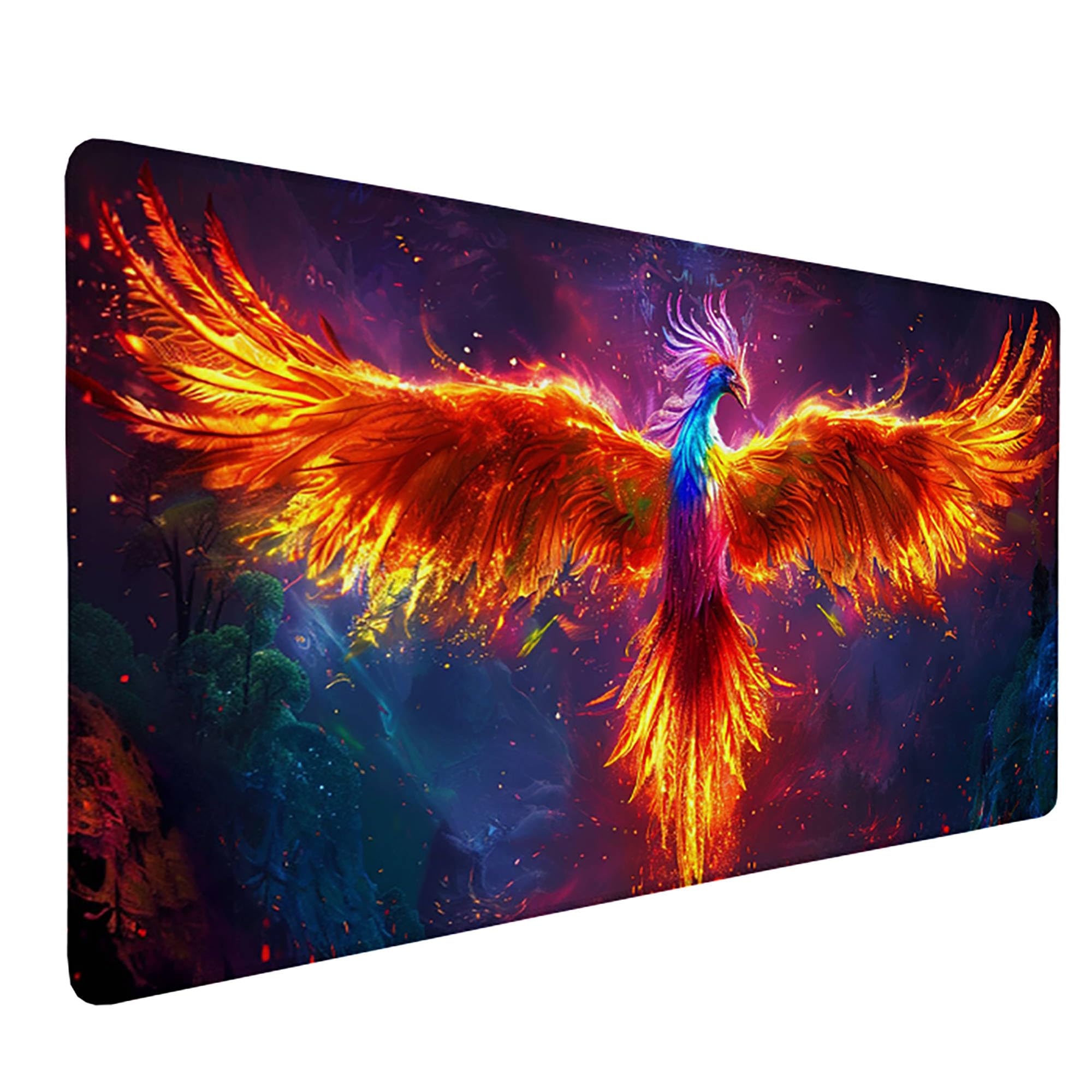 Kolorowa podkładka pod mysz XXL, podkładka na biurko, 1200 x 600 cm, szyte krawędzie, podkładka pod mysz, gumowa podstawa, podkładka pod mysz dla graczy, stabilna przyczepność na gładkich