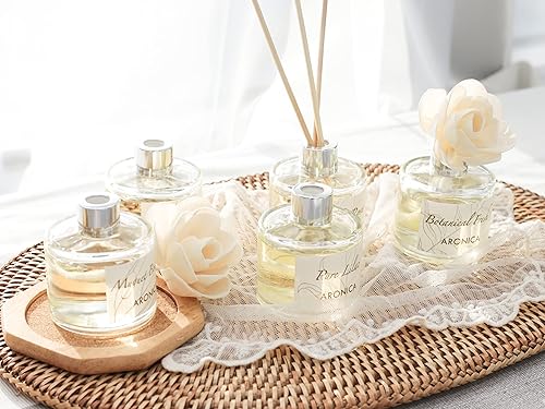 Miniatura 4 de Aronica Mini difusor de 1.4 fl oz BotánicoGranada (difusor decorativo de escritoriooficina) Aceites naturales y diseño de flor de sol Regalo de