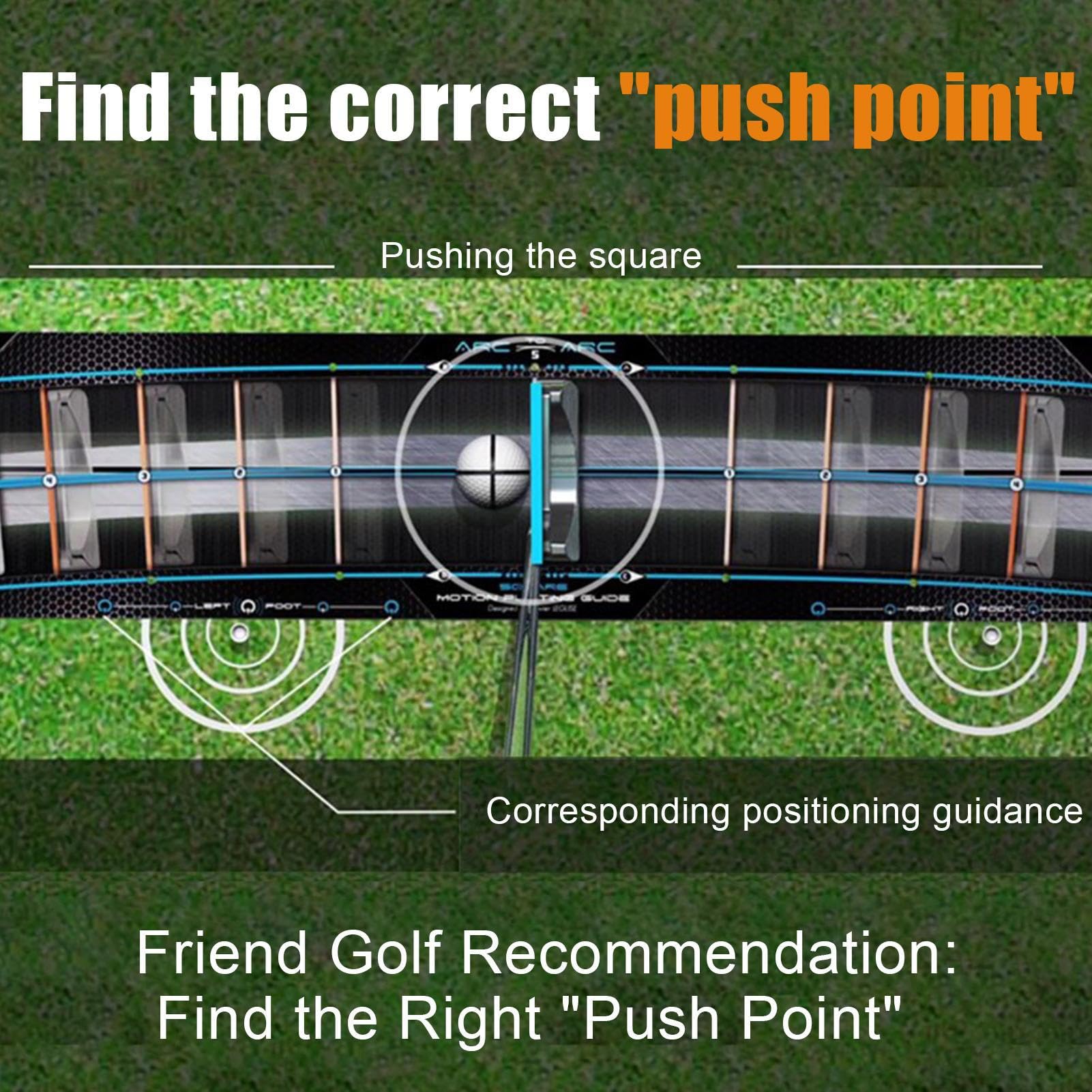 Golf-Putter-Trainingsmatte – Golf-Trainingshilfe | Putter-Path-Trainer, Golf-Putter-Führungsmatten für Männer Frauen Anfänger, Golfzubehör