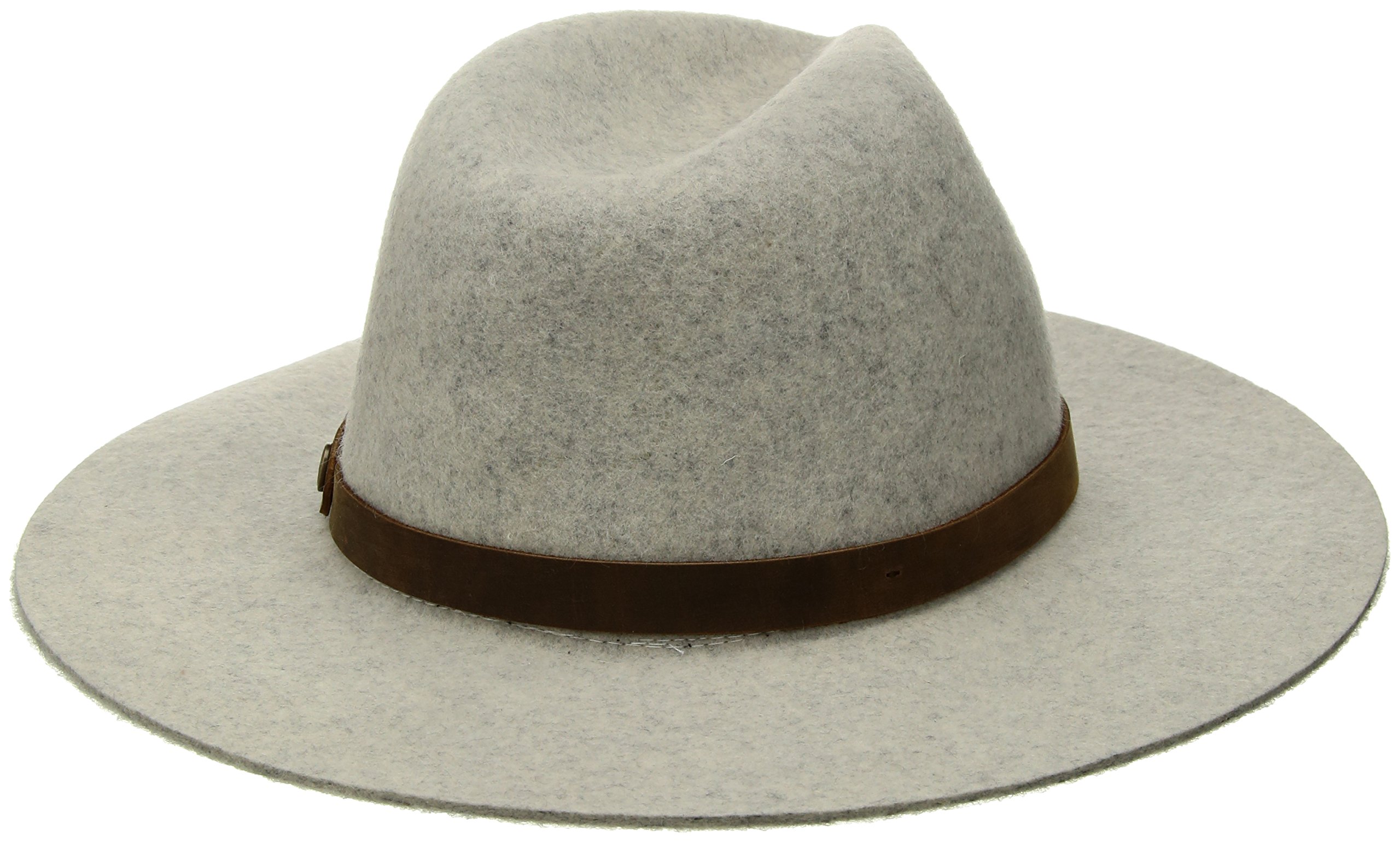 Pistil Soho Hat Womens OSFM Wool Felt Dove Gray Wide Brim Leather Band Cross Pistil Women main image 3