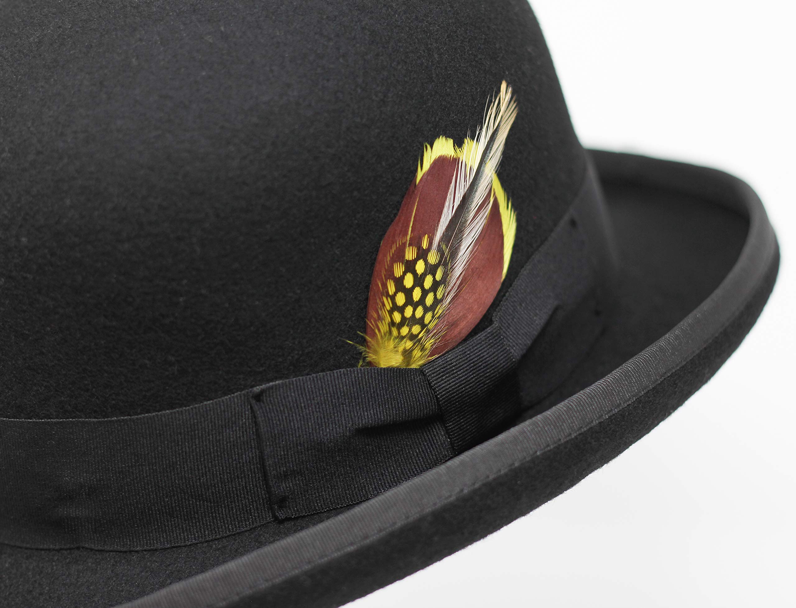 BORGES & SCOTT Premium Orwell - Sombrero de Hongo o Bombín - 100% Fieltro de Lana