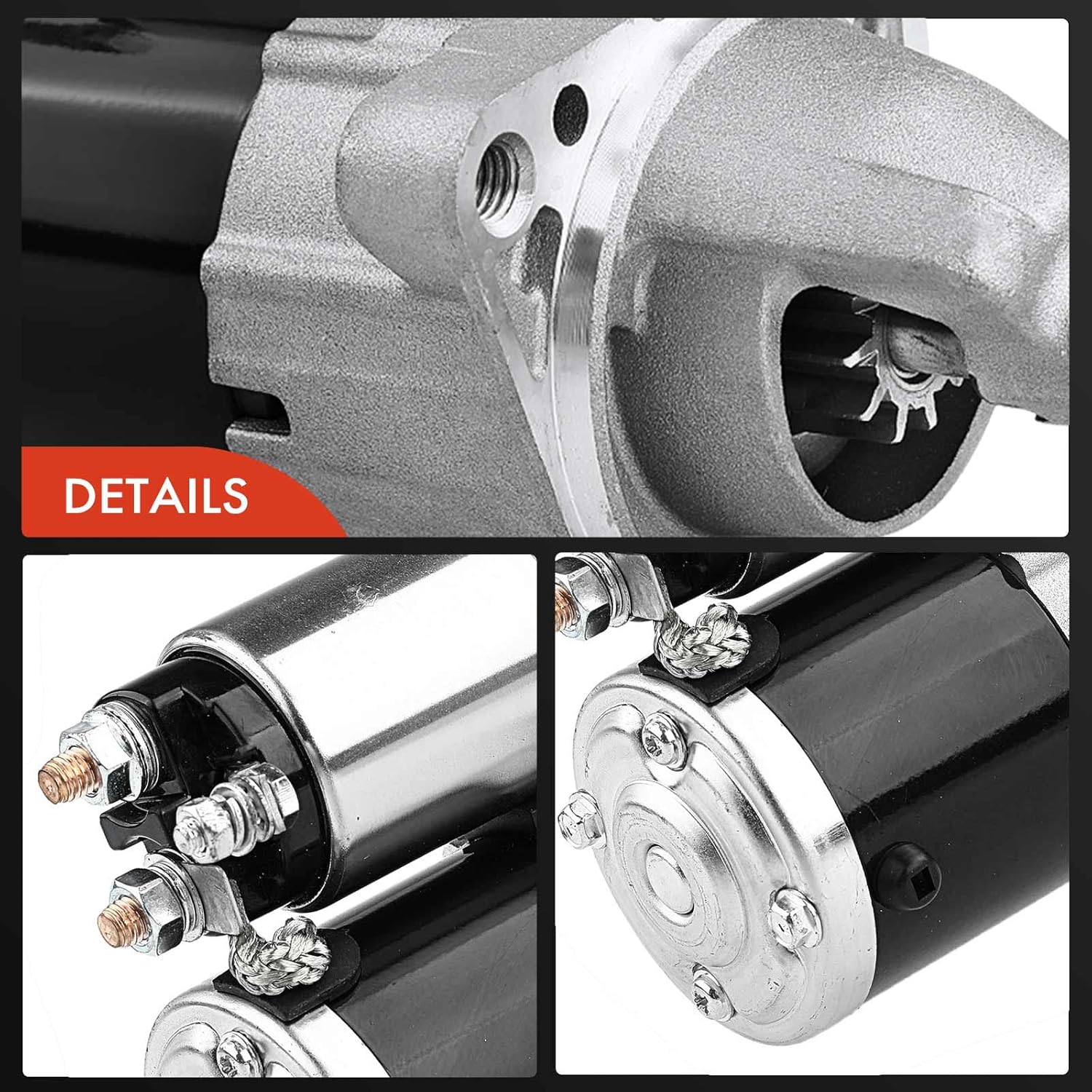 A-Premium Starter Motor Compatible with Ford Fiesta 2011 2012 2013 2014 2015 2016 2017 2018 2019, L4 1.6L, 12V 1.4KW 11 Teeth Clockwise, Replace# AE8T-11000-AB, BE8Z-11002-A, M0T33571