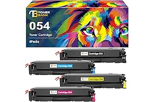 054 Compatible Toner Cartridge Replacement for Canon 054 054H Printer Ink (4-Pack)