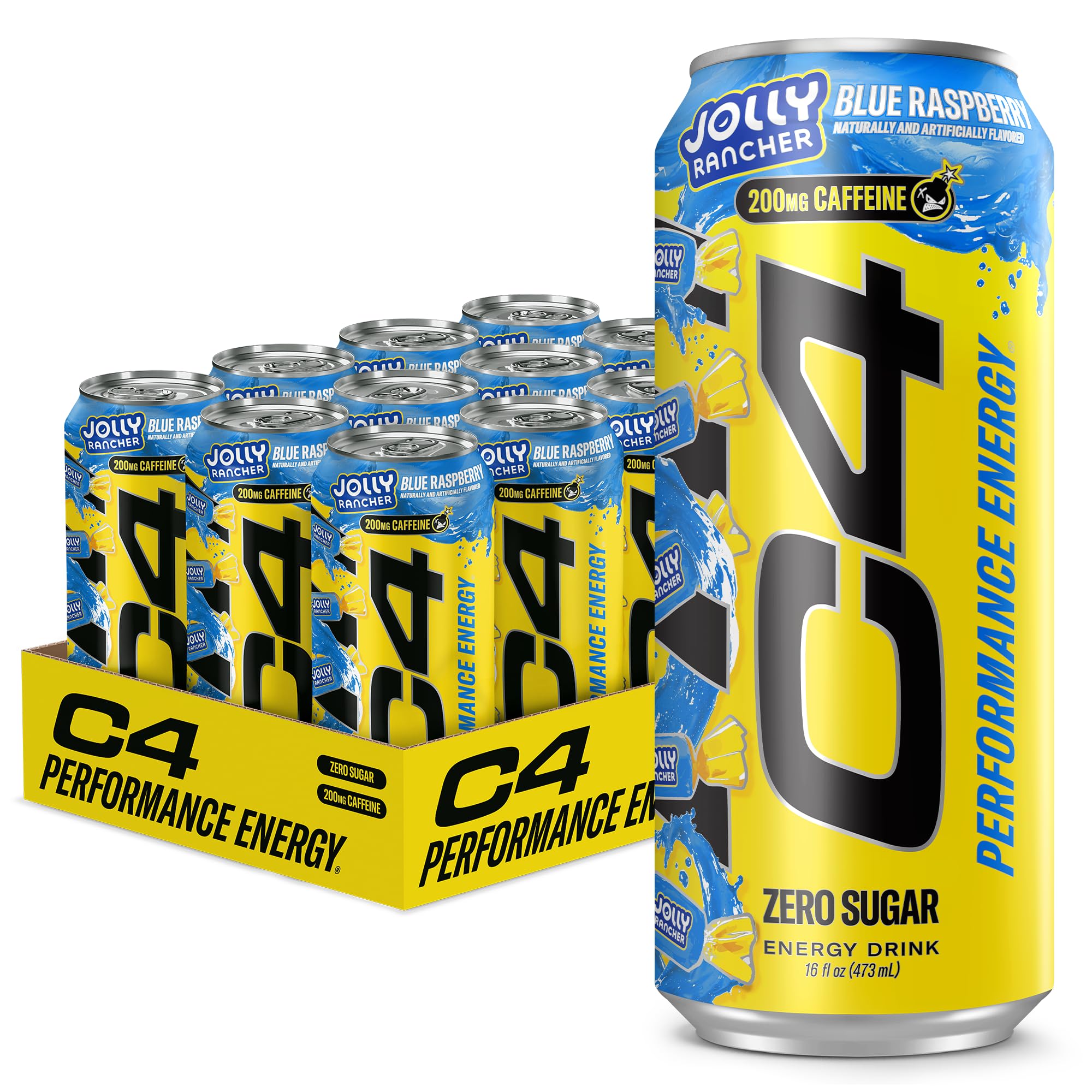 Amazon.com : C4 Performance Energy Drink, Jolly Rancher Blue