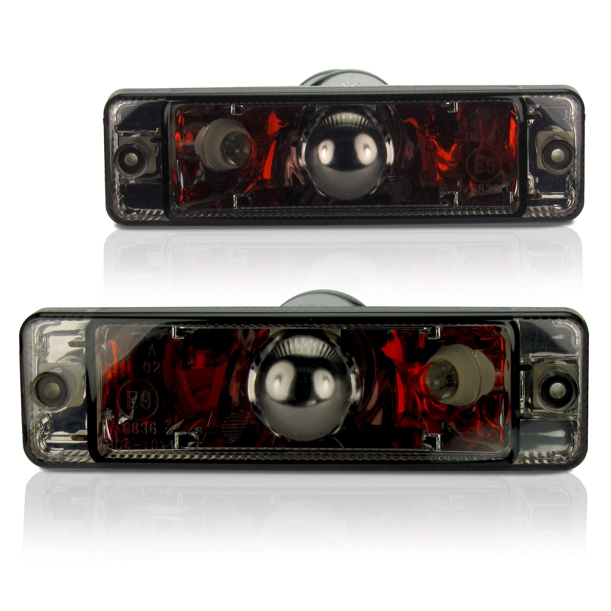 JOM 80001 Frontblinker, Blinker, mit Standlichtfunktion, Klarglas/schwarz