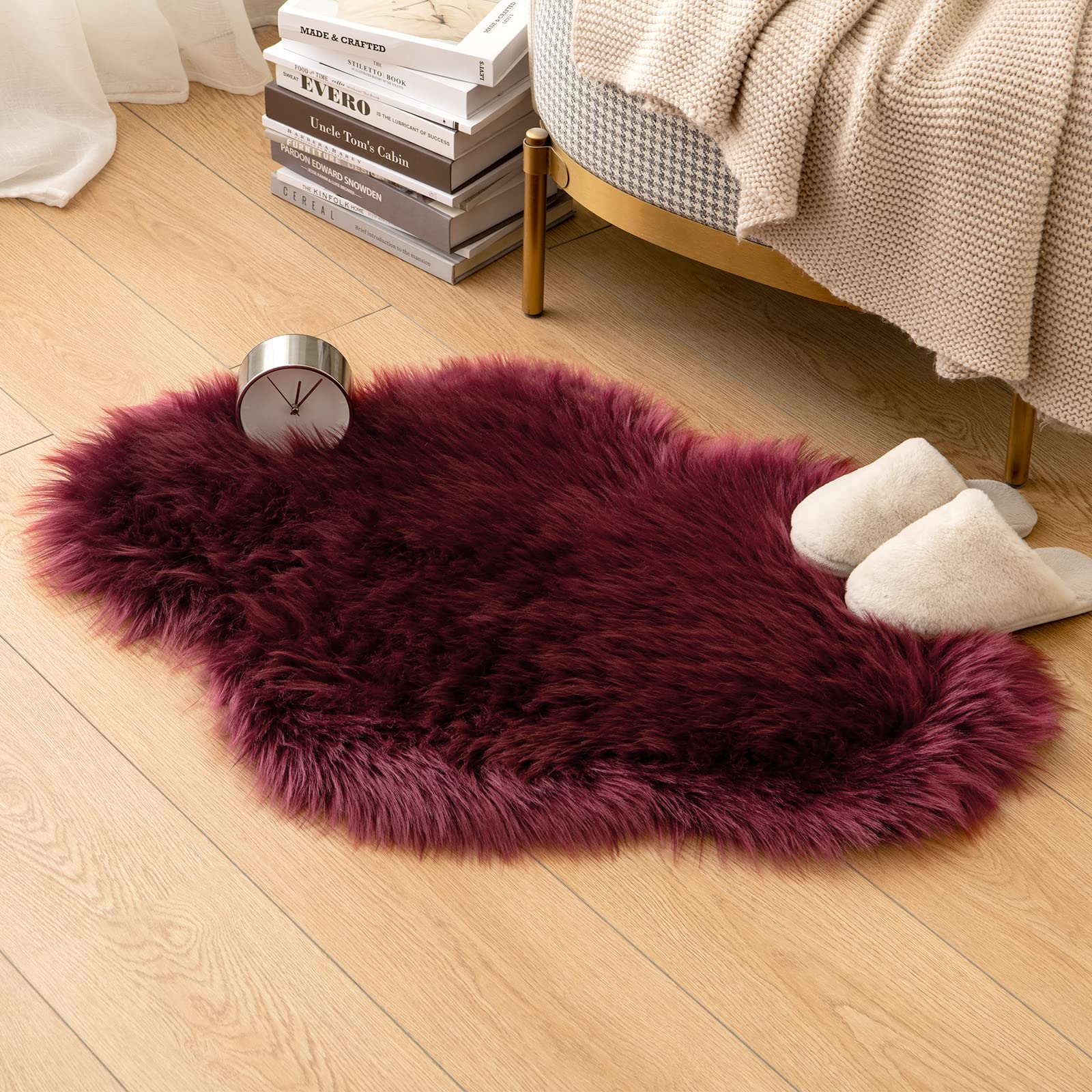 Texels Schapenvacht Gekleurd – Fuchsia roze XL
