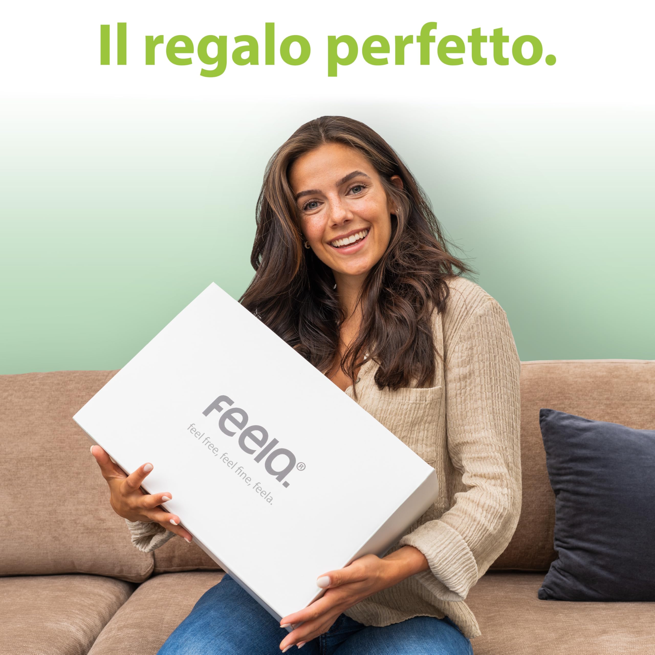 feela.® Cuscino schiena ergonomico per sedia da ufficio | cuscino lombare come cuscino per sedia per casa, ufficio o supporto per la schiena in casa ufficio (Grigio Scuro)