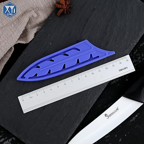 Vista 257 de XYJ Juego de 2 fundas de cuchillo de seguridad para cuchillos, protector de borde, funda universal para cuchillos, chef, cuchillo de cerámica