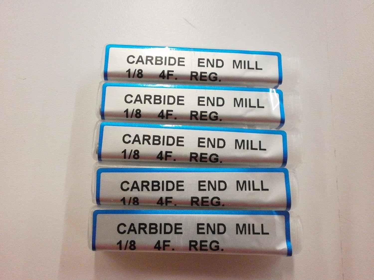 5pc) 1/8" YG1 Generic Solid Carbide End Mill TiAlN Coated .125 YG-1 4 Flute Endmill