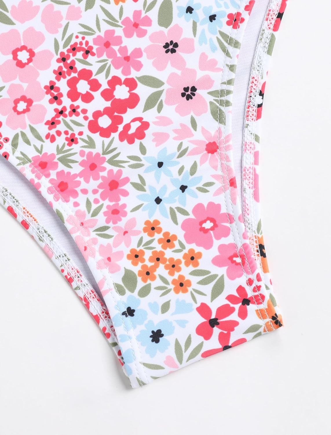 ZAFUL Women Strapless High Cut Bandeau Bikini Lace Up 2 Pieces Swimwear - Image 7