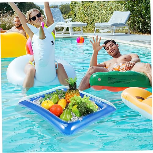 Miniatura 7 de Barras inflables para servir, bandejas inflables para servir ensaladas, bufé de hielo, soporte para bebidas y alimentos para interiores y