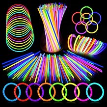 Neon Glow Bracelets – 100 x Multicoloured Fluorescent Bracelets for Children and Adults – Ideal Accessories for Party, Birthday, Disco Party, Pajamas, Party Gifts & Decoration