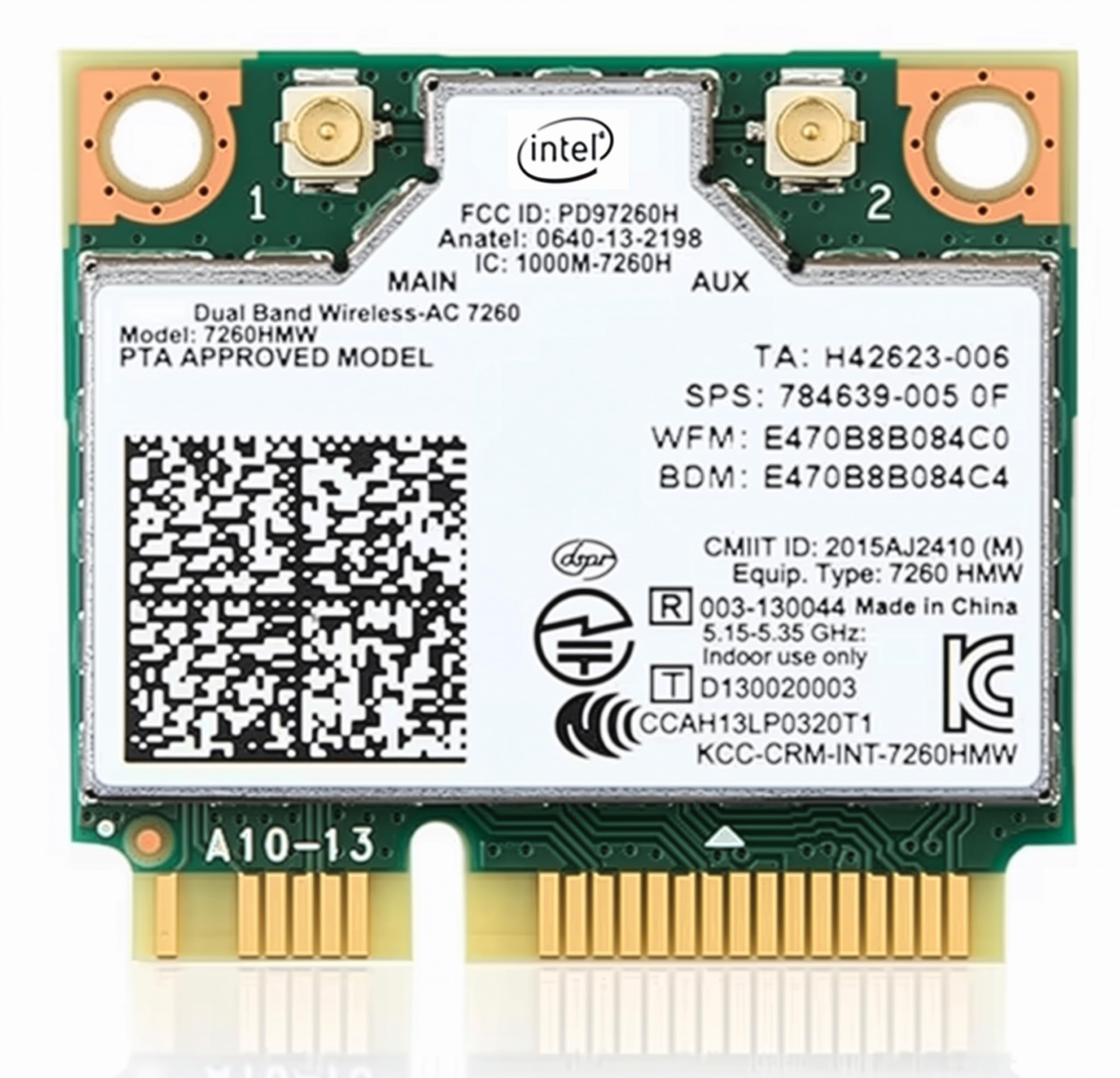 Amazon | Intel Dual Band Wireless-AC 7260 7260HMW 無線LAN WiFi