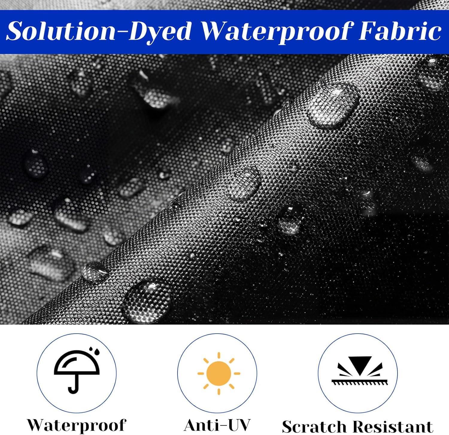 20-22ft Boat Cover Adjustable Boat Cover Support Pole System with 9" D Stable ABS Base 210D Waterproof Boats Covers Fits Tri-Hull, V-Hull, Runabout, Fish & Ski, Bass with Storage Bag