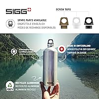 Vista 5 de Sigg - Botella de agua de metal reciclado - Traveller - Fabricada en Suiza - Para bebidas carbonatadas - Sin BPA - 34 Oz