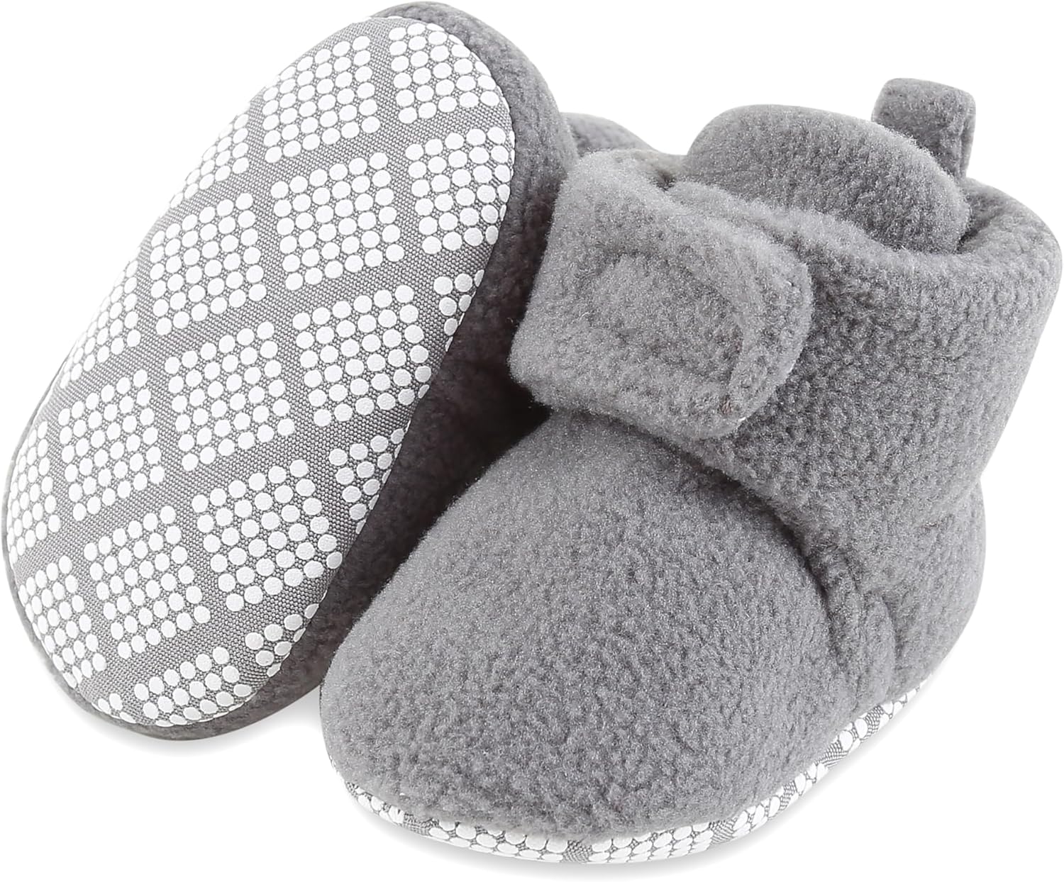 Baby Booties Fleece Unisex Cozy Soft Warm Non-Slip Shoes First Walkers Newborn to 18 Months Winter Autumn